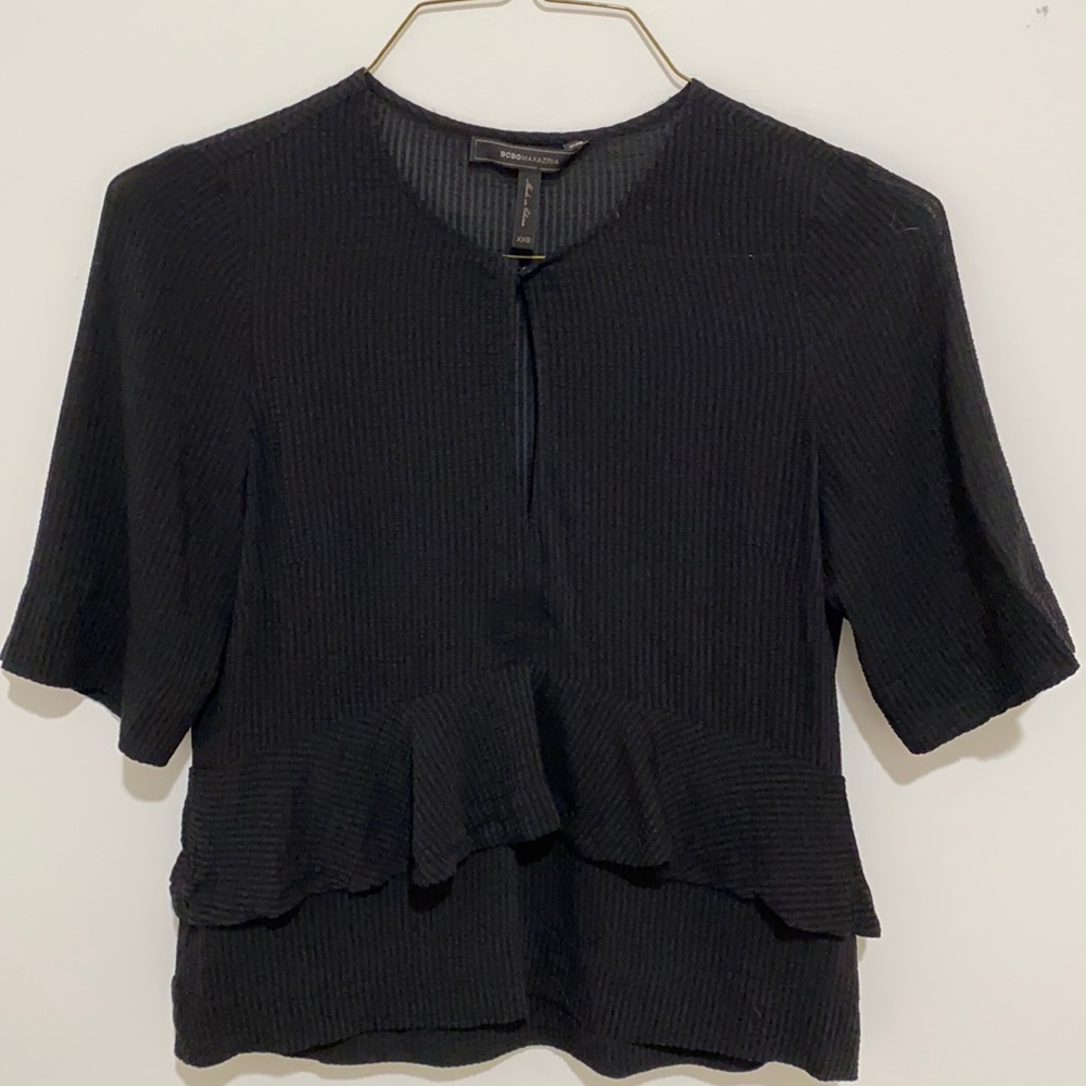 BCBG Max Azria Short Sleeve Top